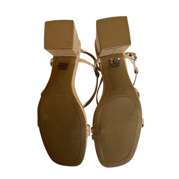 Worthington Women's Zabol Strappy Block Heeled Sandal Size 9 Beige Nougat NWOT - Picture 6 of 6